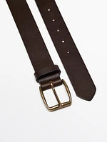 Leather belt