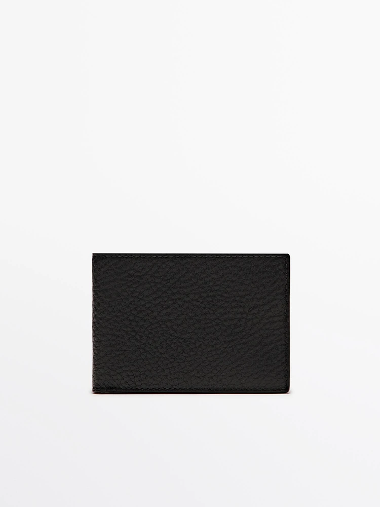 Nappa leather landscape wallet