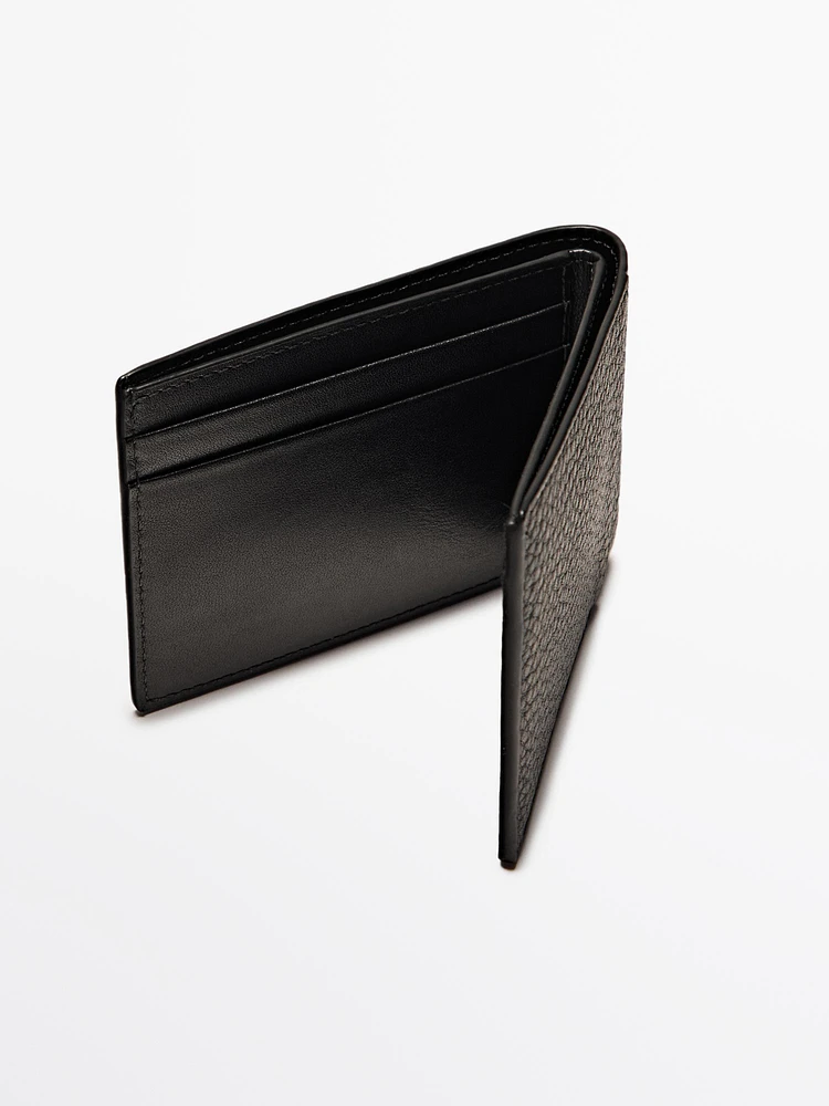 Nappa leather landscape wallet