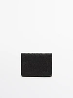 Nappa leather card holder