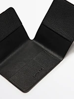 Nappa leather card holder