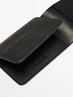 Nappa leather card holder