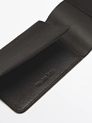 Nappa leather card holder