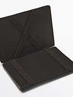 Nappa leather "magic" wallet