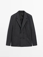 Pinstripe suit blazer - Limited Edition