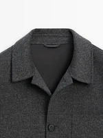 100% wool jacket with pocket details