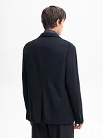 Blazer fluide 100 % laine