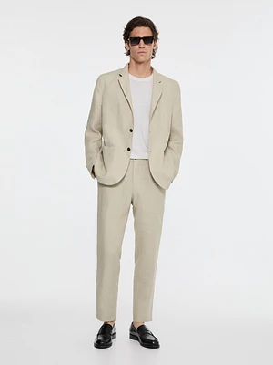 100% linen suit blazer