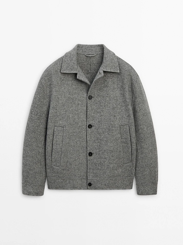 100% wool double-faced jacket