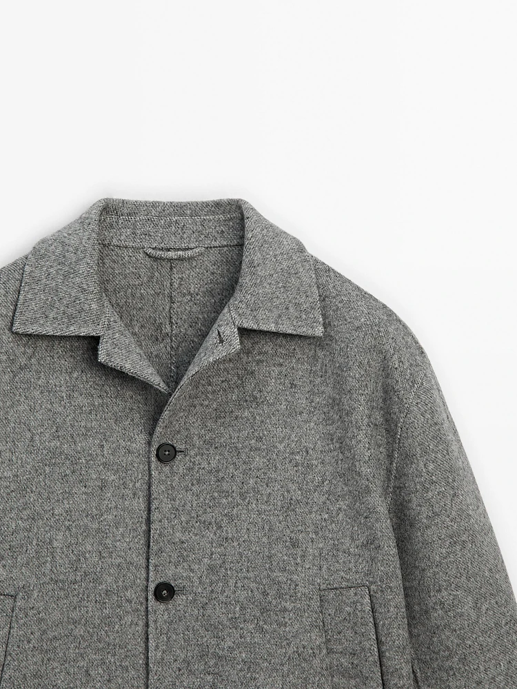 100% wool double-faced jacket