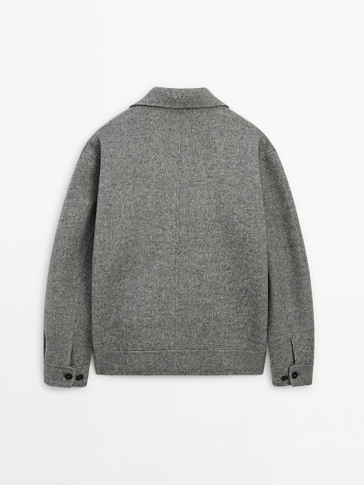 100% wool double-faced jacket