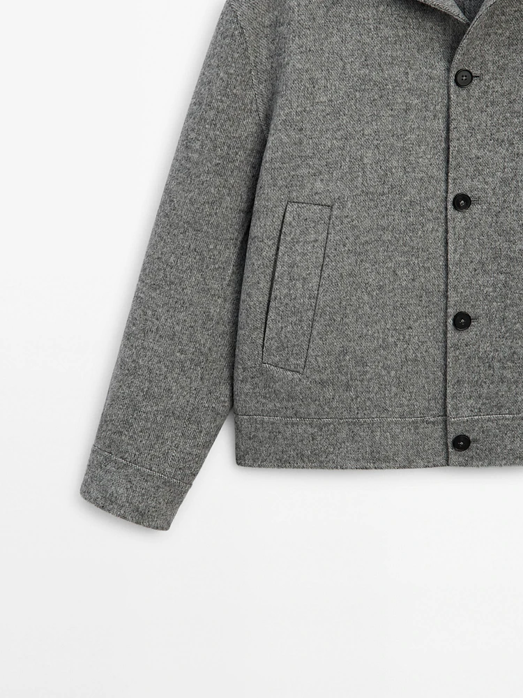 100% wool double-faced jacket