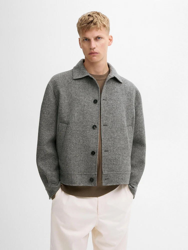 100% wool double-faced jacket