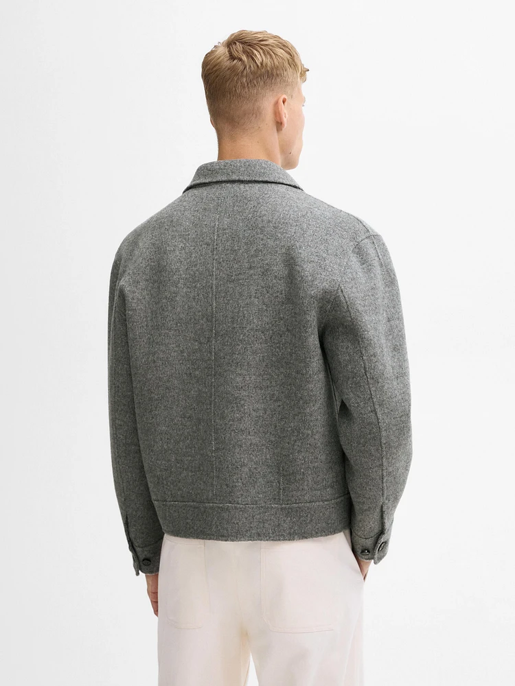 100% wool double-faced jacket