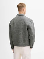 100% wool double-faced jacket