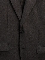 100% wool textured blazer