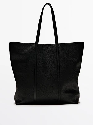 Nappa leather tote bag