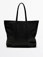 Nappa leather tote bag