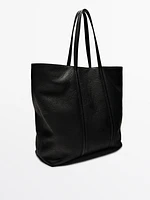 Nappa leather tote bag