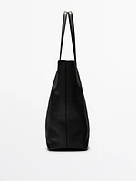 Nappa leather tote bag