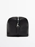 Nappa leather toiletry bag