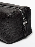 Nappa leather toiletry bag