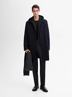 100% wool long coat