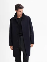 100% wool long coat