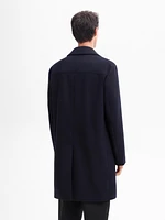 100% wool long coat