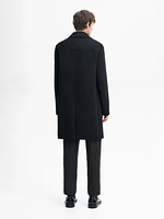 100% wool flowing coat