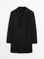 100% wool double-breasted coat - Limited Edition