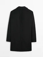 100% wool double-breasted coat - Limited Edition