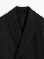 100% wool double-breasted coat - Limited Edition