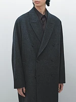 100% wool double-breasted coat - Limited Edition