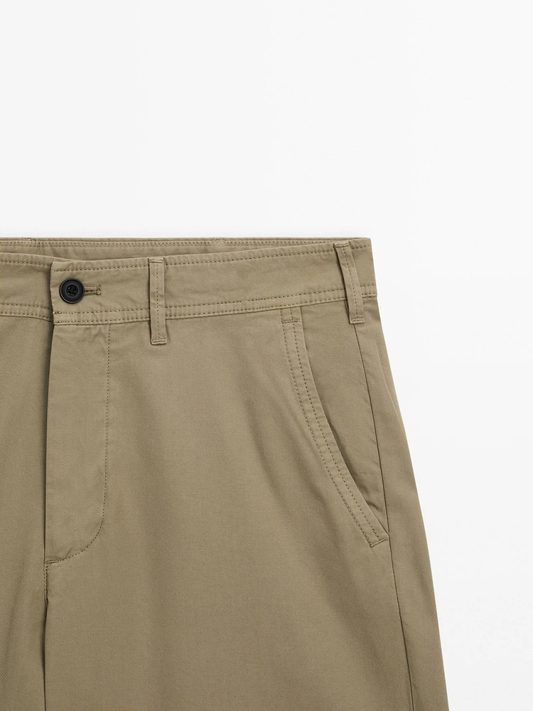 100% cotton bermuda shorts