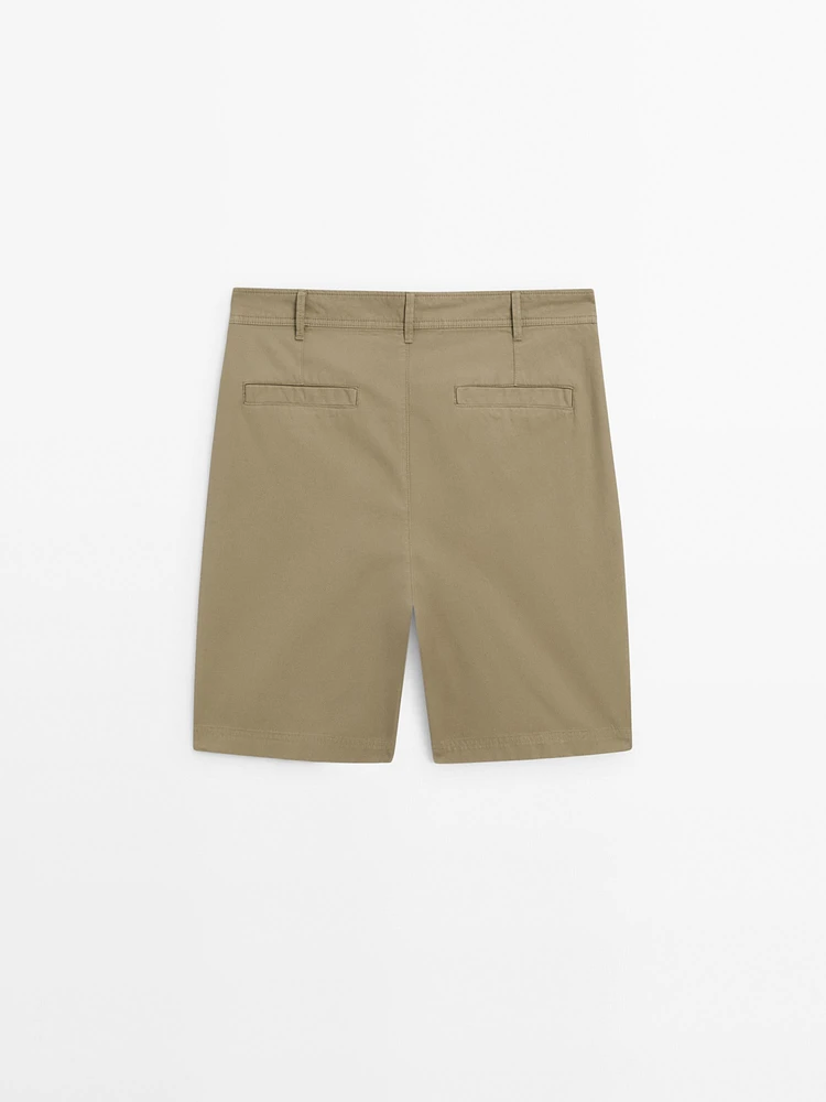 100% cotton bermuda shorts