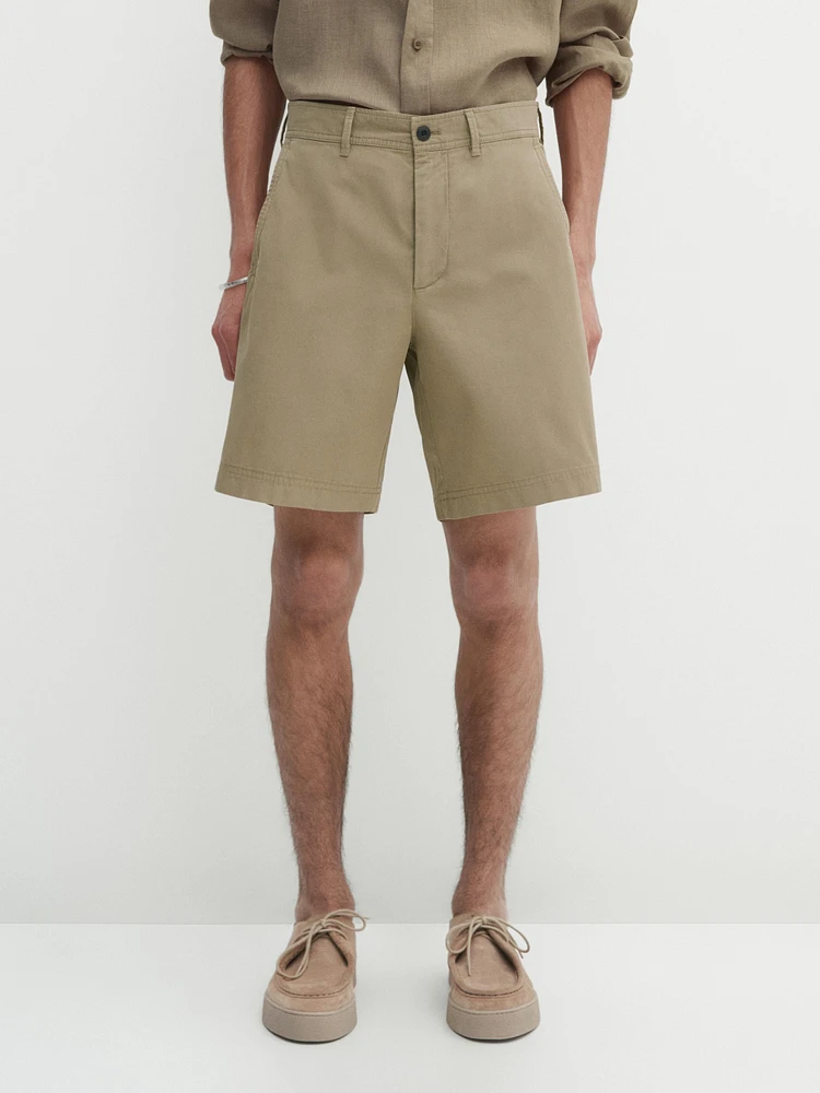 100% cotton bermuda shorts