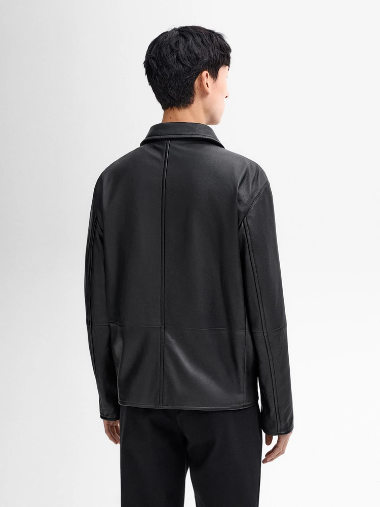 Blouson en cuir nappa