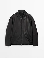 Nappa leather jacket