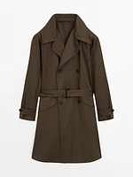 100% cotton double-breasted trench coat - Limited Edition