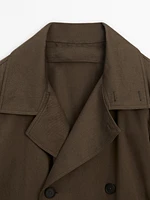 100% cotton double-breasted trench coat - Limited Edition