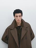 100% cotton double-breasted trench coat - Limited Edition