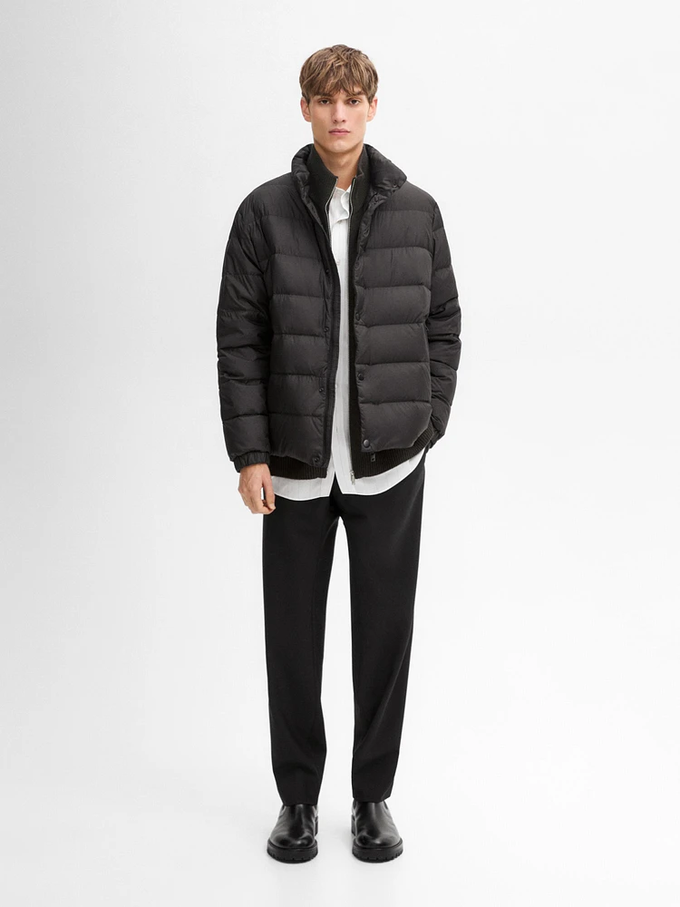 Lightweight puffer down jacket