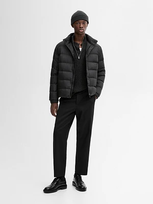 Lightweight puffer down jacket