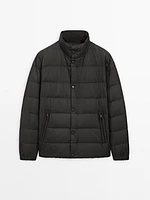 Lightweight puffer down jacket