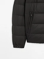 Lightweight puffer down jacket