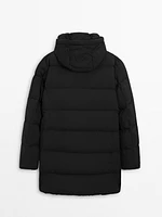 Long puffer down coat