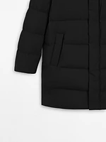 Long puffer down coat