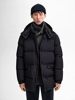 Hooded puffer jacket