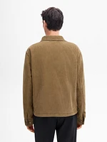 100% cotton jacket with corduroy detail